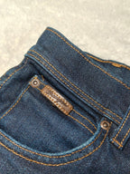 Men Wrangler Texas Dark Blue Slim Straight W31 L34 Jeans