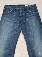 Men Y2K Energie Burney Made in Italy Blue Straight W34 L34 Jeans