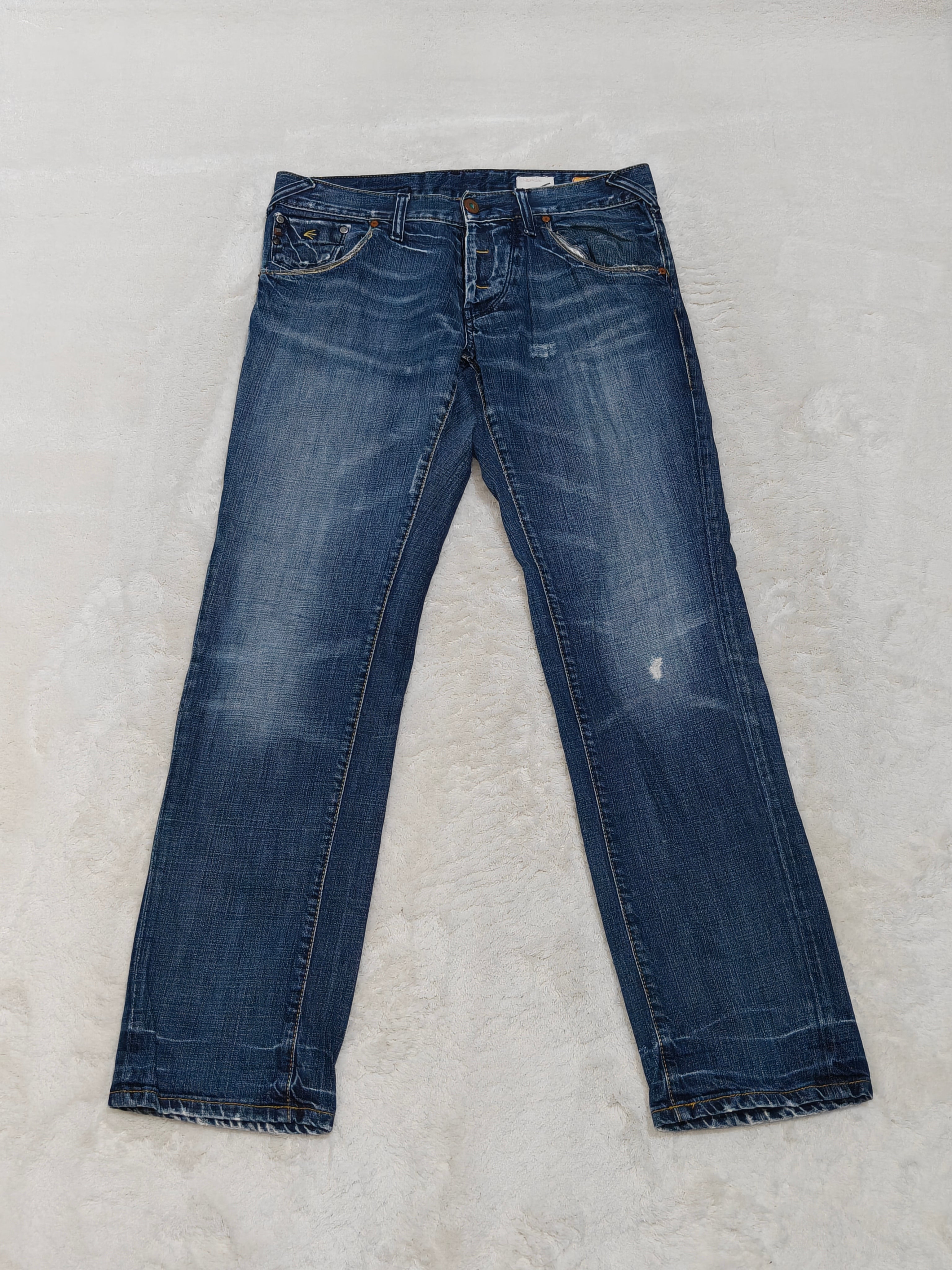 Men Y2K Energie Burney Made in Italy Blue Straight W34 L34 Jeans