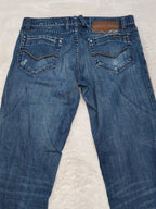 Men Y2K Energie Burney Made in Italy Blue Straight W34 L34 Jeans