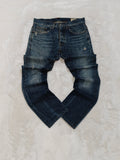 Men Y2K G-Star 3301 Blue Slim Mid Waist W31 L30 Jeans