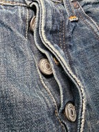 Men Y2K G-Star 3301 Blue Slim Mid Waist W31 L30 Jeans