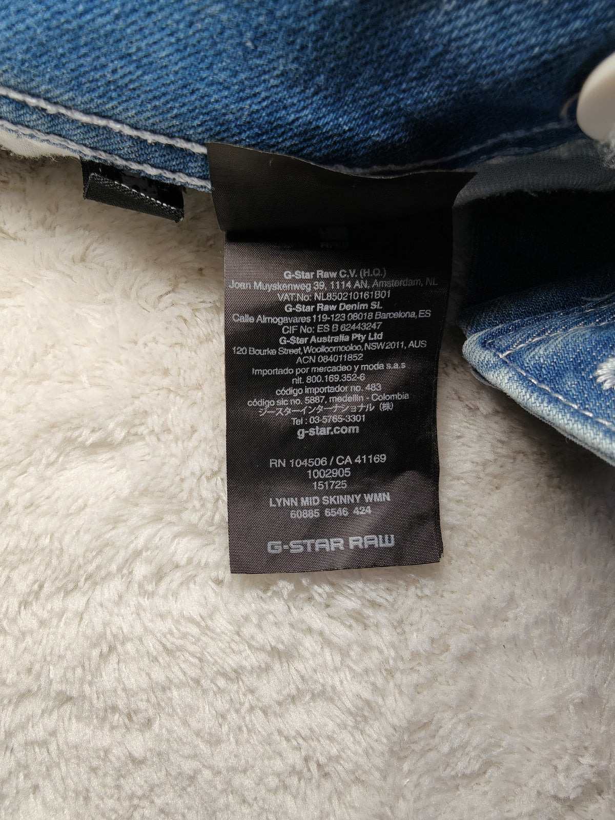 Women G-Star RAW Lynn Light Blue Skinny W28 L32 (EU 38/M) Jeans