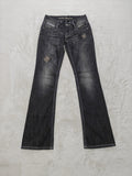 Women Guess Premium Black Flared W27 L32 (EU 36/S) Jeans