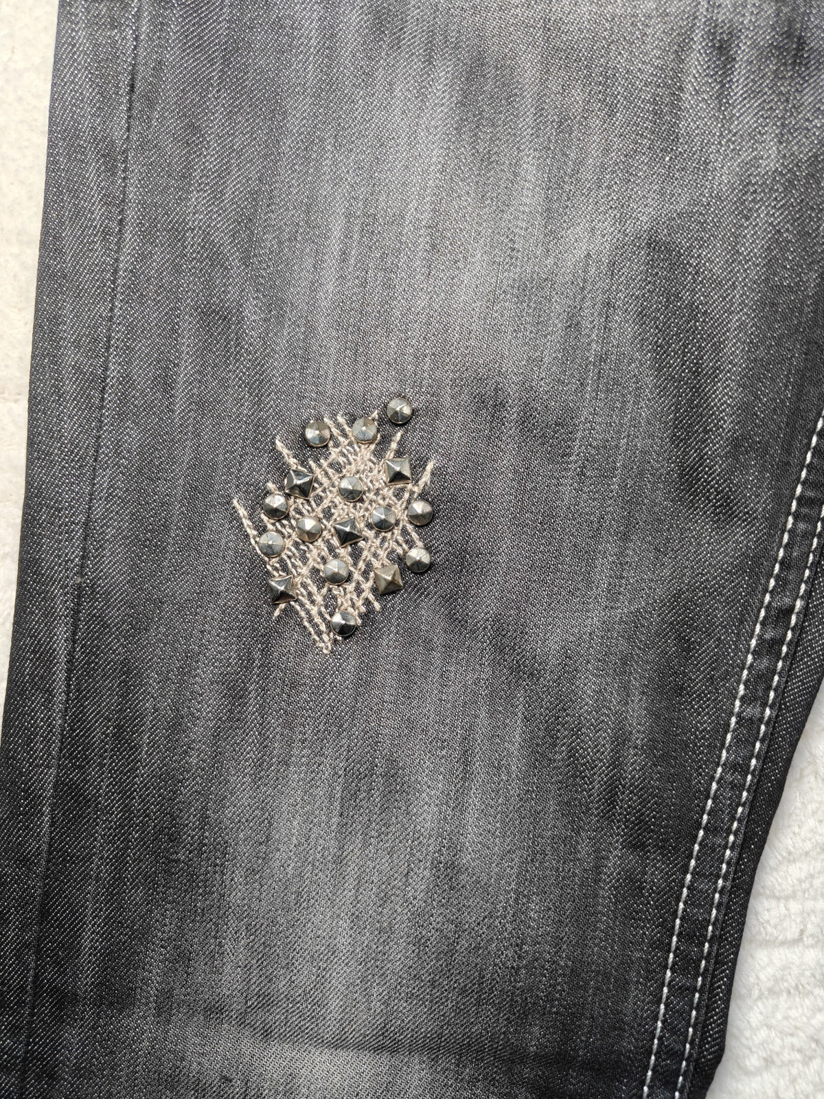 Women Guess Premium Black Flared W27 L32 (EU 36/S) Jeans