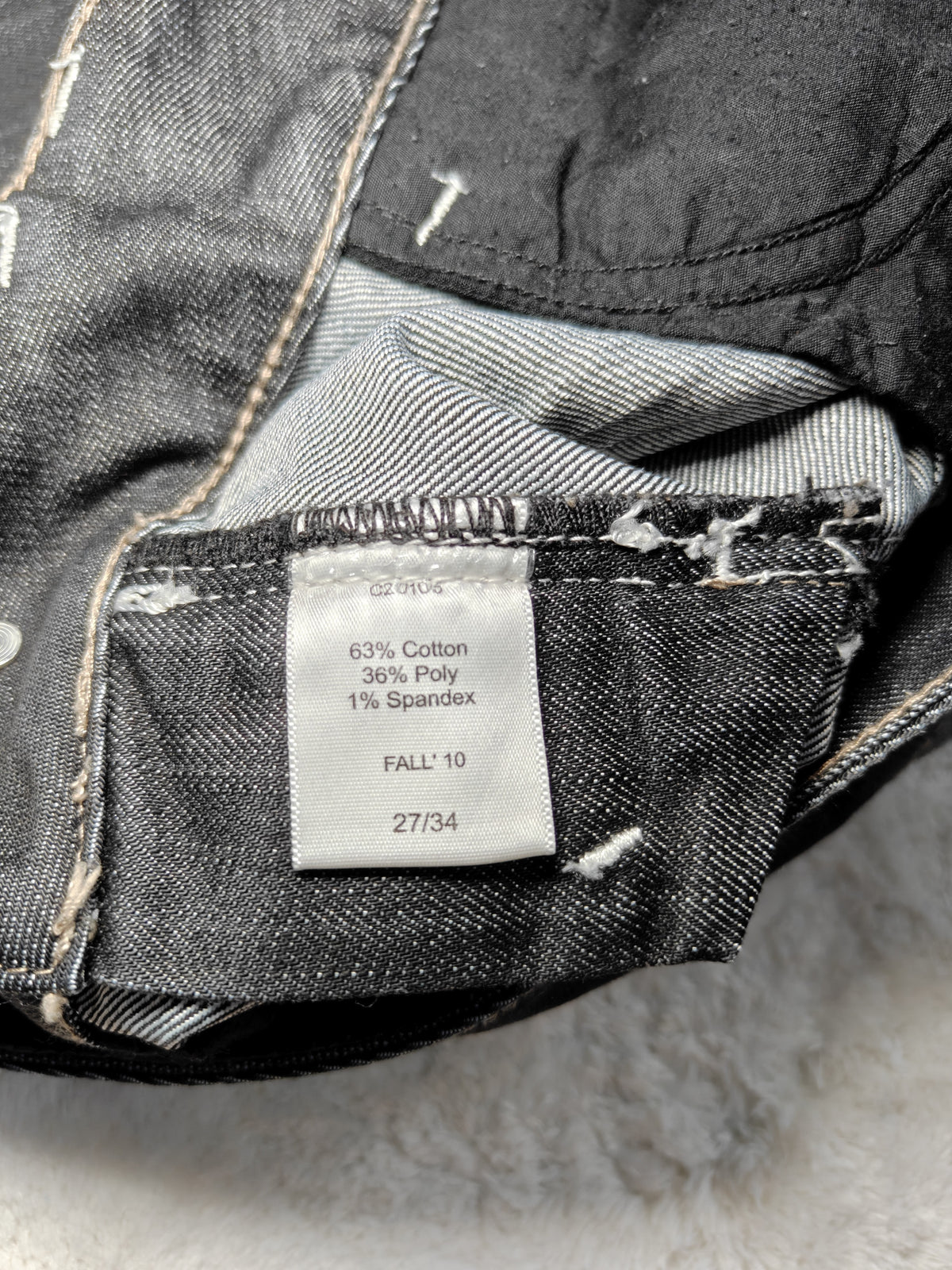 Women Guess Premium Black Flared W27 L32 (EU 36/S) Jeans