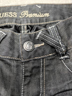 Women Guess Premium Black Flared W27 L32 (EU 36/S) Jeans