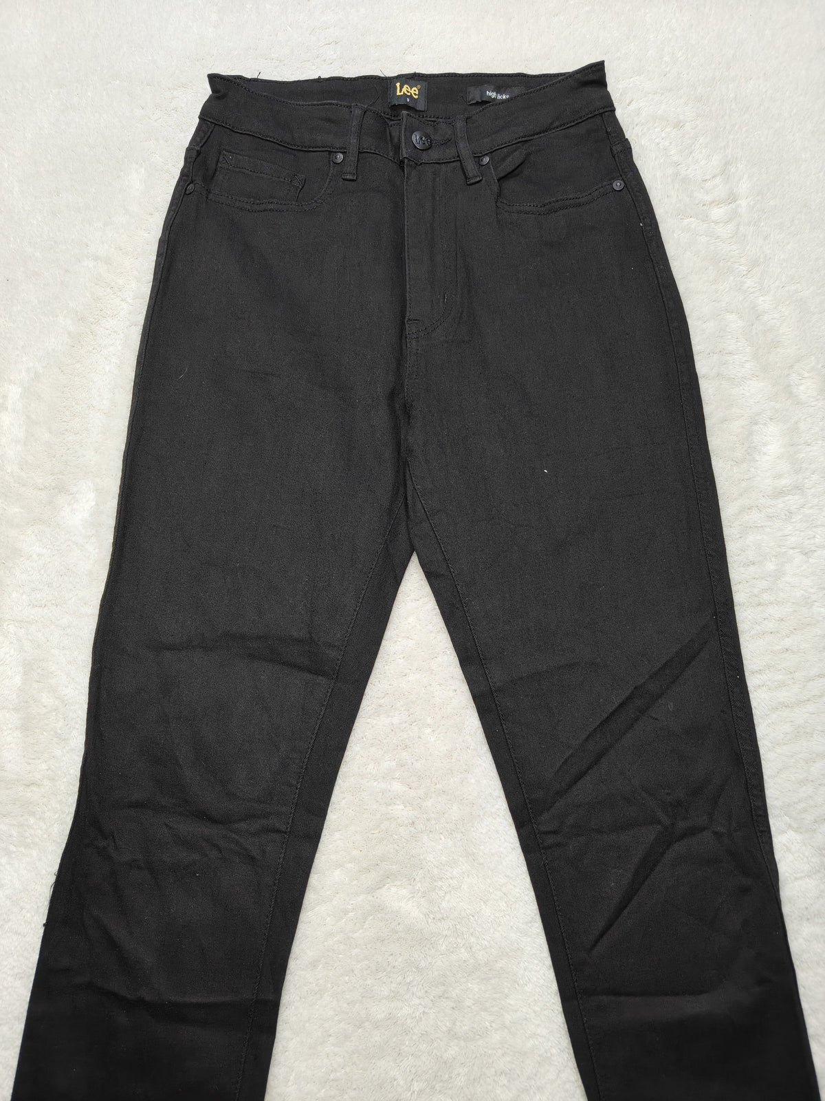 Women Lee High Licks Black Super Skinny W27 L31 (EU 36/S) Jeans