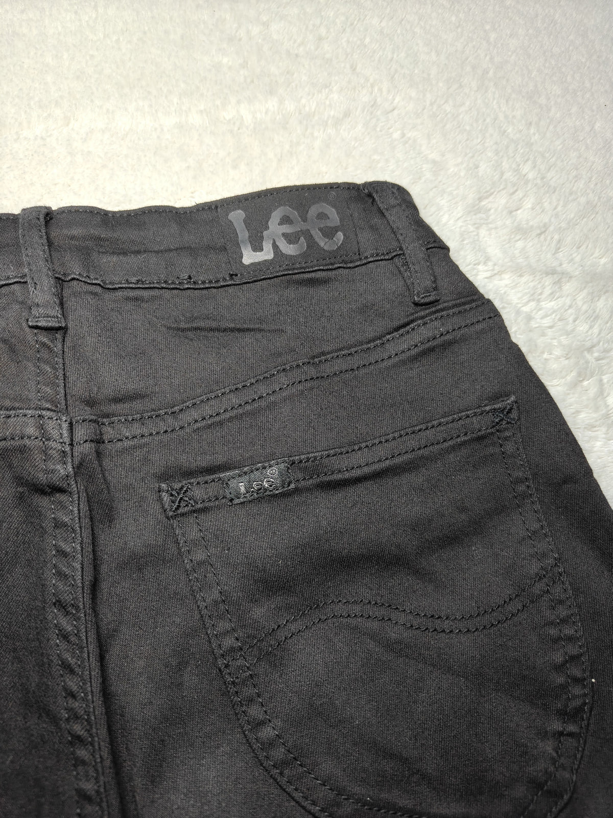 Women Lee High Licks Black Super Skinny W27 L31 (EU 36/S) Jeans