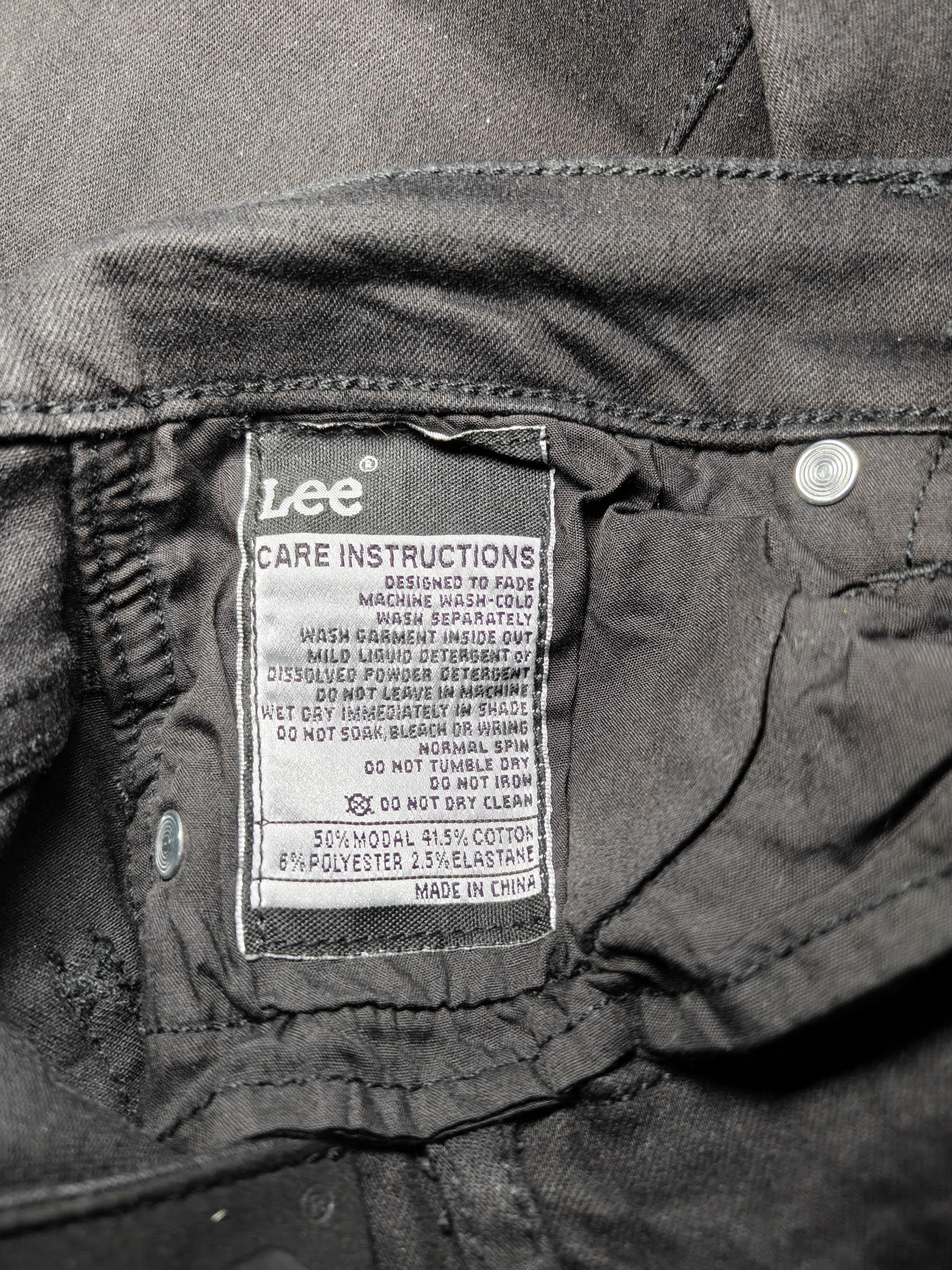 Women Lee High Licks Black Super Skinny W27 L31 (EU 36/S) Jeans