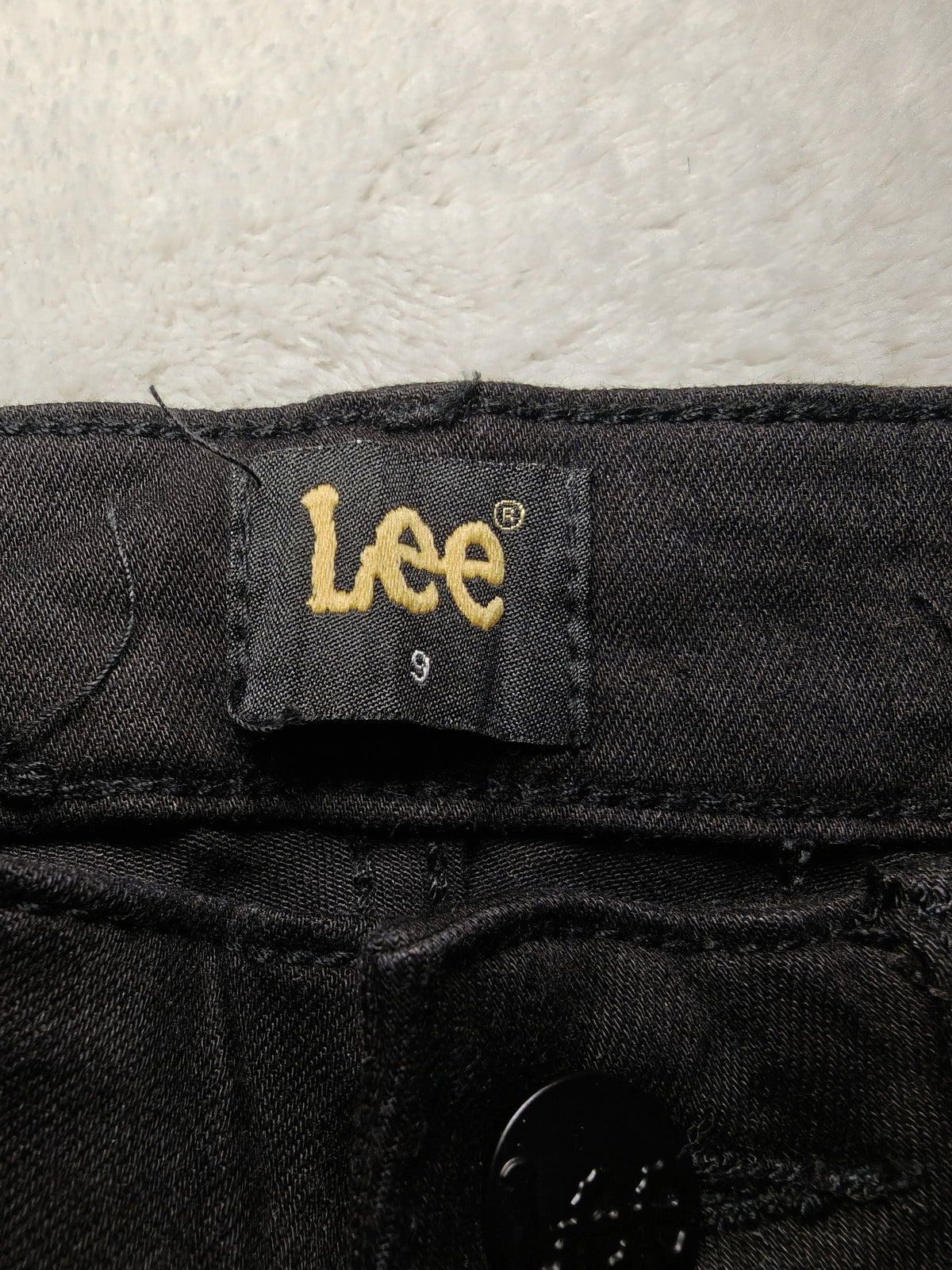 Women Lee High Licks Black Super Skinny W27 L31 (EU 36/S) Jeans