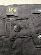 Women Lee High Licks Black Super Skinny W27 L31 (EU 36/S) Jeans