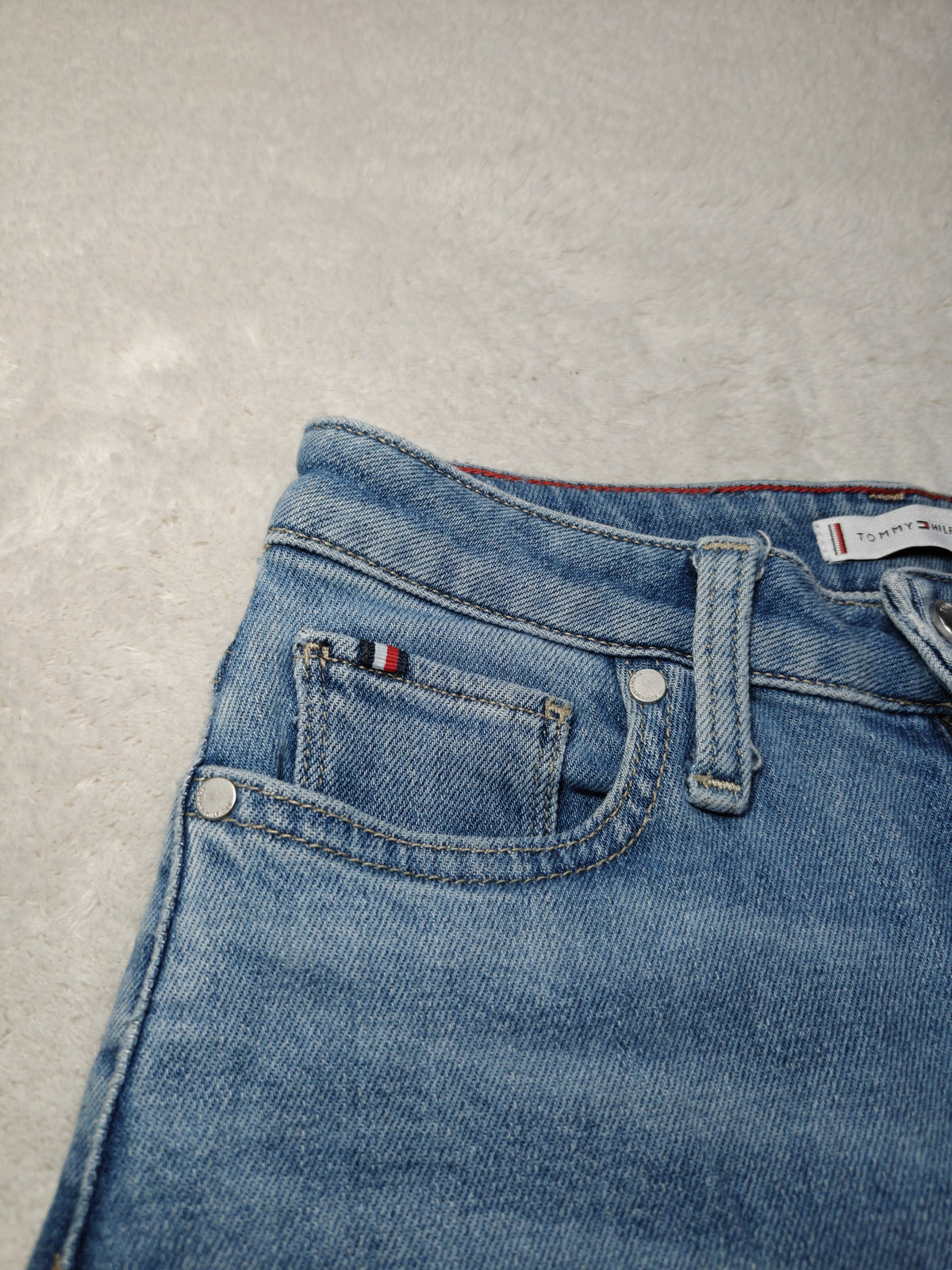 Women Tommy Hilfiger Gramercy Blue Tapered W25 L28 (EU 34/XS) Jeans