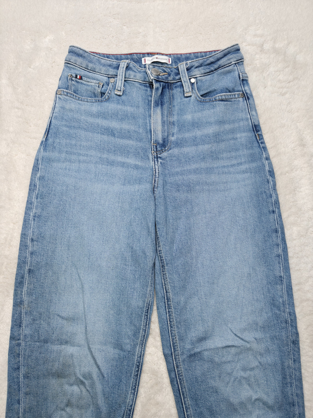 Women Tommy Hilfiger Gramercy Blue Tapered W25 L28 (EU 34/XS) Jeans