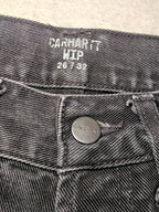 Women Carhartt Klondike Black Faded Slim Mid Waist W26 L28 (EU 36/S) Jeans