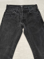 Women Carhartt Klondike Black Faded Slim Mid Waist W26 L28 (EU 36/S) Jeans