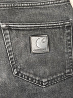 Women Carhartt Klondike Black Faded Slim Mid Waist W26 L28 (EU 36/S) Jeans