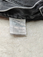 Women Carhartt Klondike Black Faded Slim Mid Waist W26 L28 (EU 36/S) Jeans