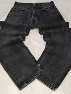 Women Carhartt Klondike Black Faded Slim Mid Waist W26 L28 (EU 36/S) Jeans