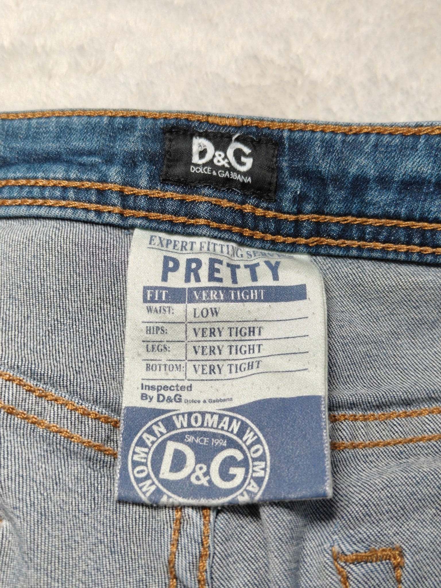 Women D&G Dolce & Gabbana Pretty Blue Skinny W28 (EU 38/M) Jeans