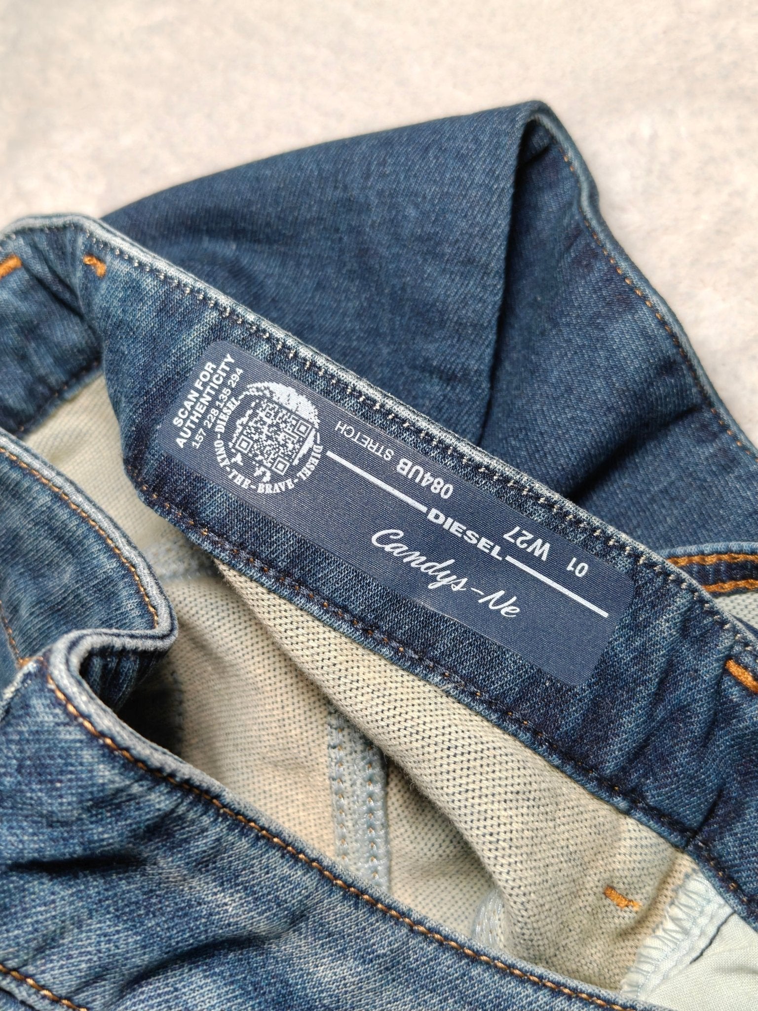 Women Diesel Candys - Ne Dark Blue Wash 084UB Boyfriend W27 L28 (EU 36/S) Jeans