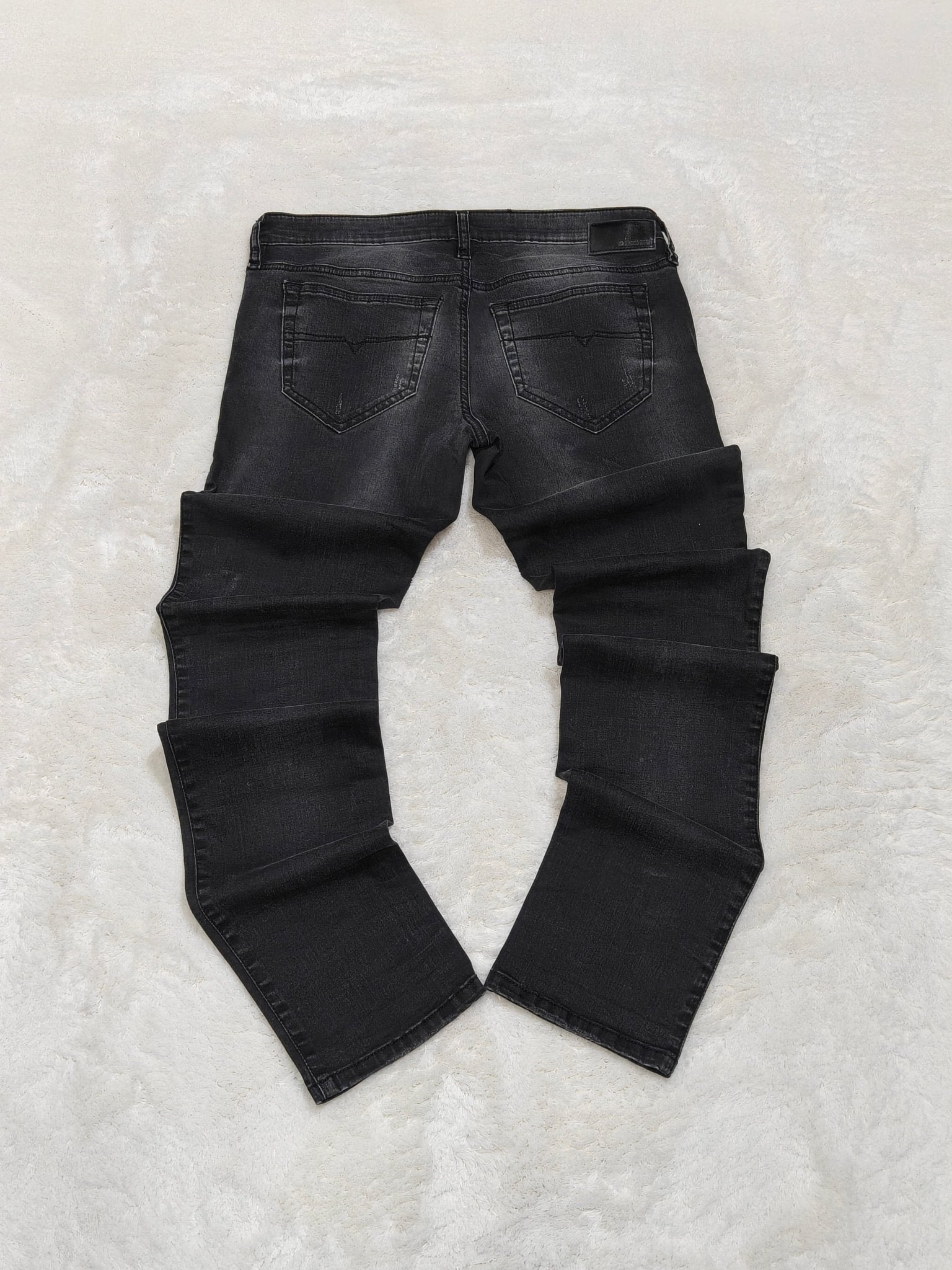 Women Diesel Skinzee - Low Black Wash 0668I Skinny W28 L30 (EU 38/M) Jeans