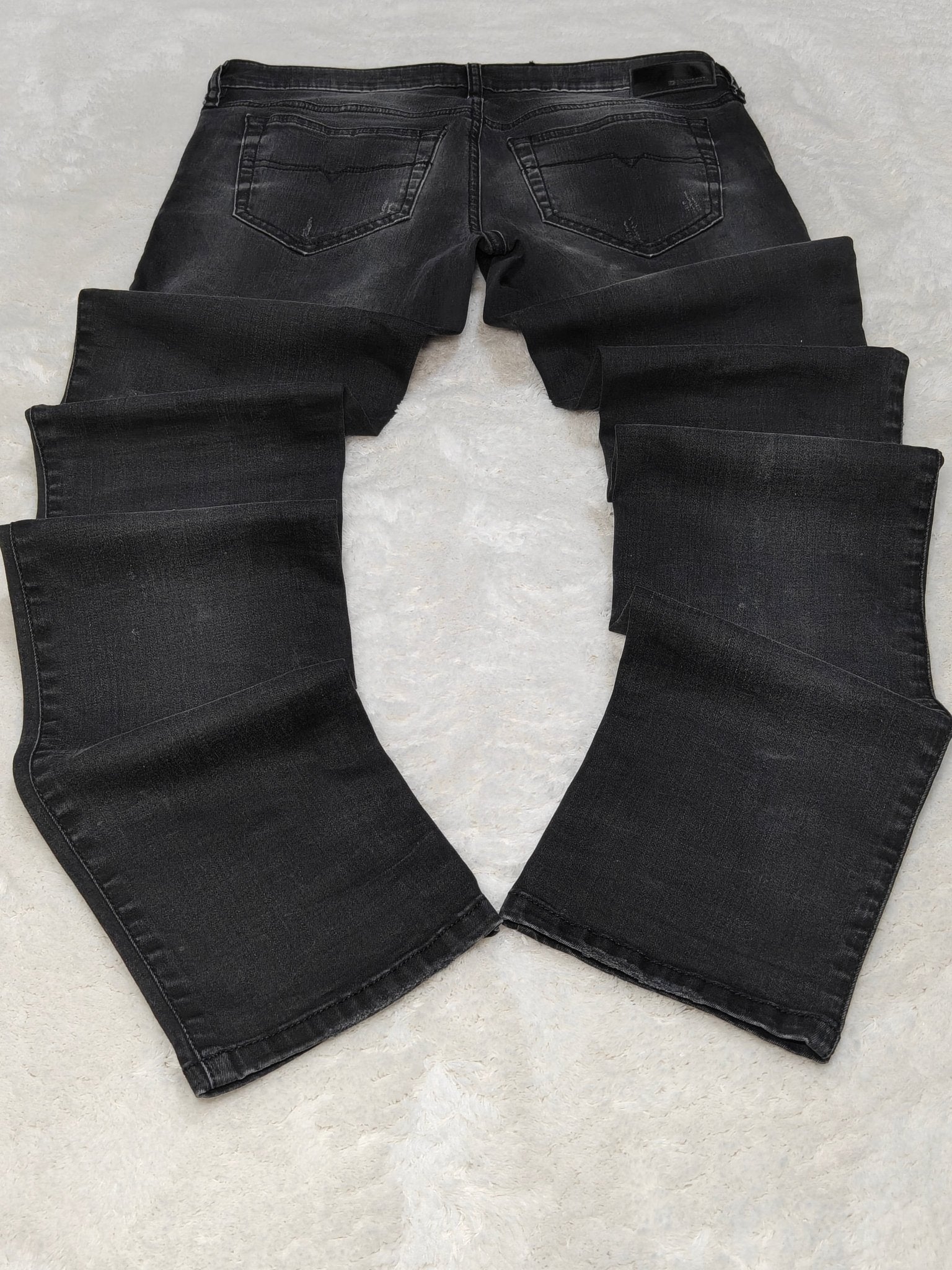 Women Diesel Skinzee - Low Black Wash 0668I Skinny W28 L30 (EU 38/M) Jeans