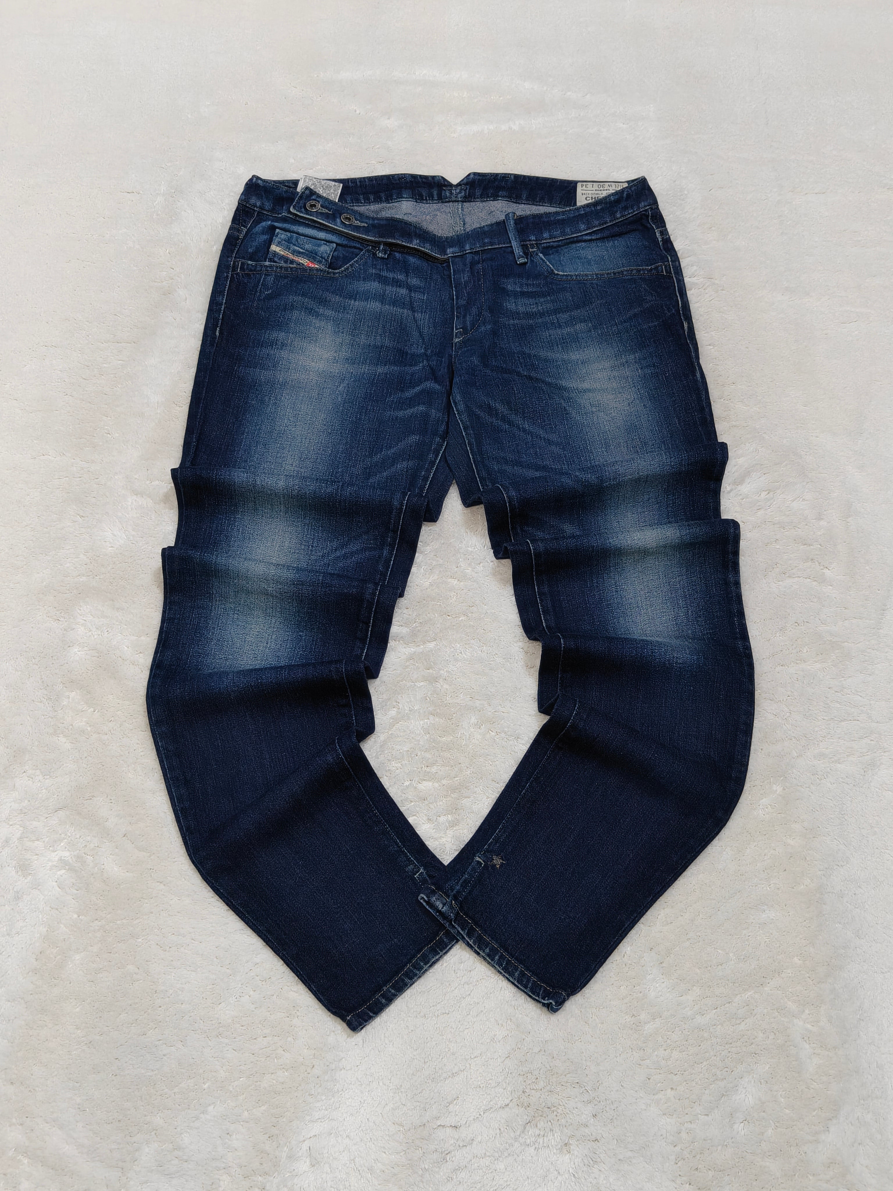 Women Diesel Cherick 2010 Blue Wash 008L6 Slim Tapered W30 L34 (EU 40/L) Jeans