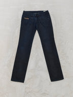 Women Diesel Clush Made in Italy 2007 Dark Blue Wash 008LG Slim W26 L32 (EU 36/S) Jeans