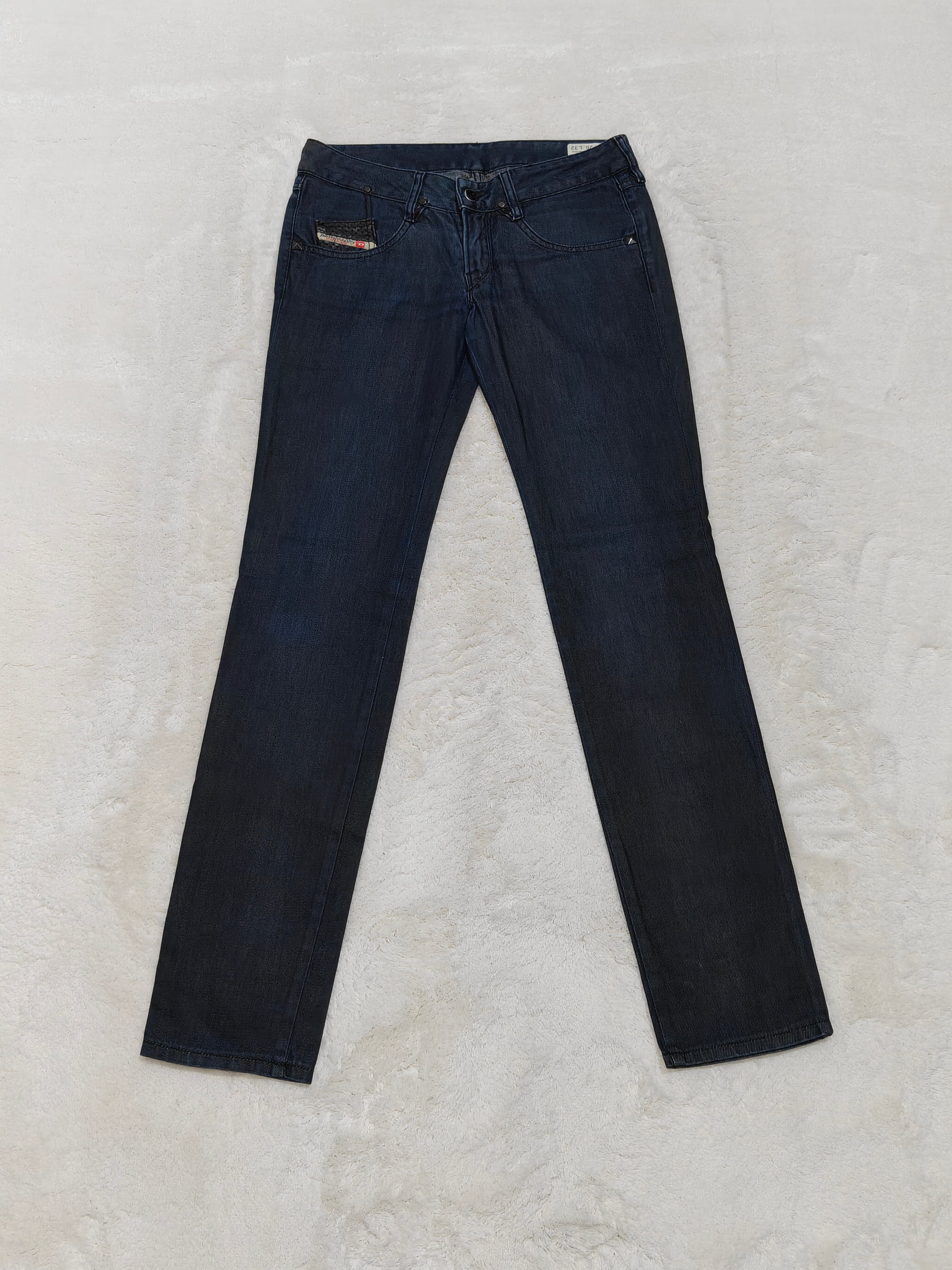 Women Diesel Clush Made in Italy 2007 Dark Blue Wash 008LG Slim W26 L32 (EU 36/S) Jeans