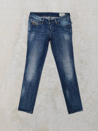 Women Diesel Cuddy Blue Wash 008JQ Slim W28 L32 (EU 38/M) Jeans