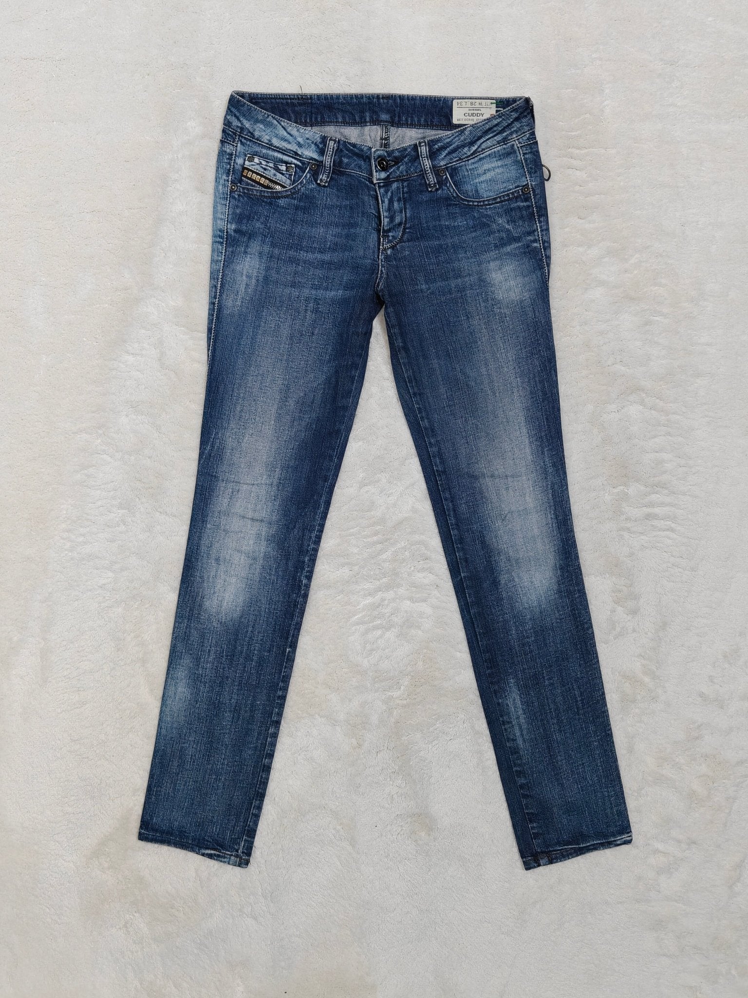 Women Diesel Cuddy Blue Wash 008JQ Slim W28 L32 (EU 38/M) Jeans