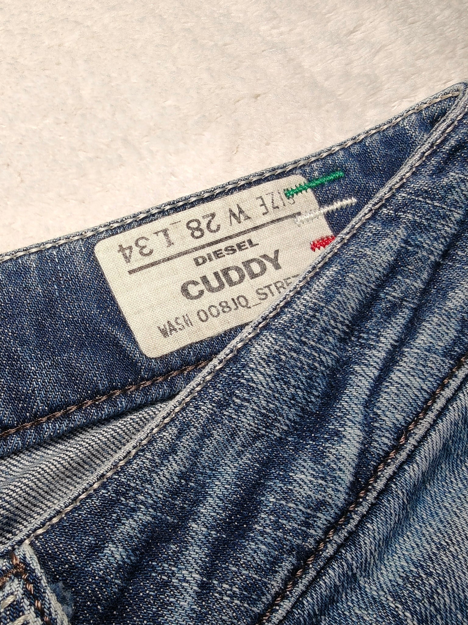 Women Diesel Cuddy Blue Wash 008JQ Slim W28 L32 (EU 38/M) Jeans