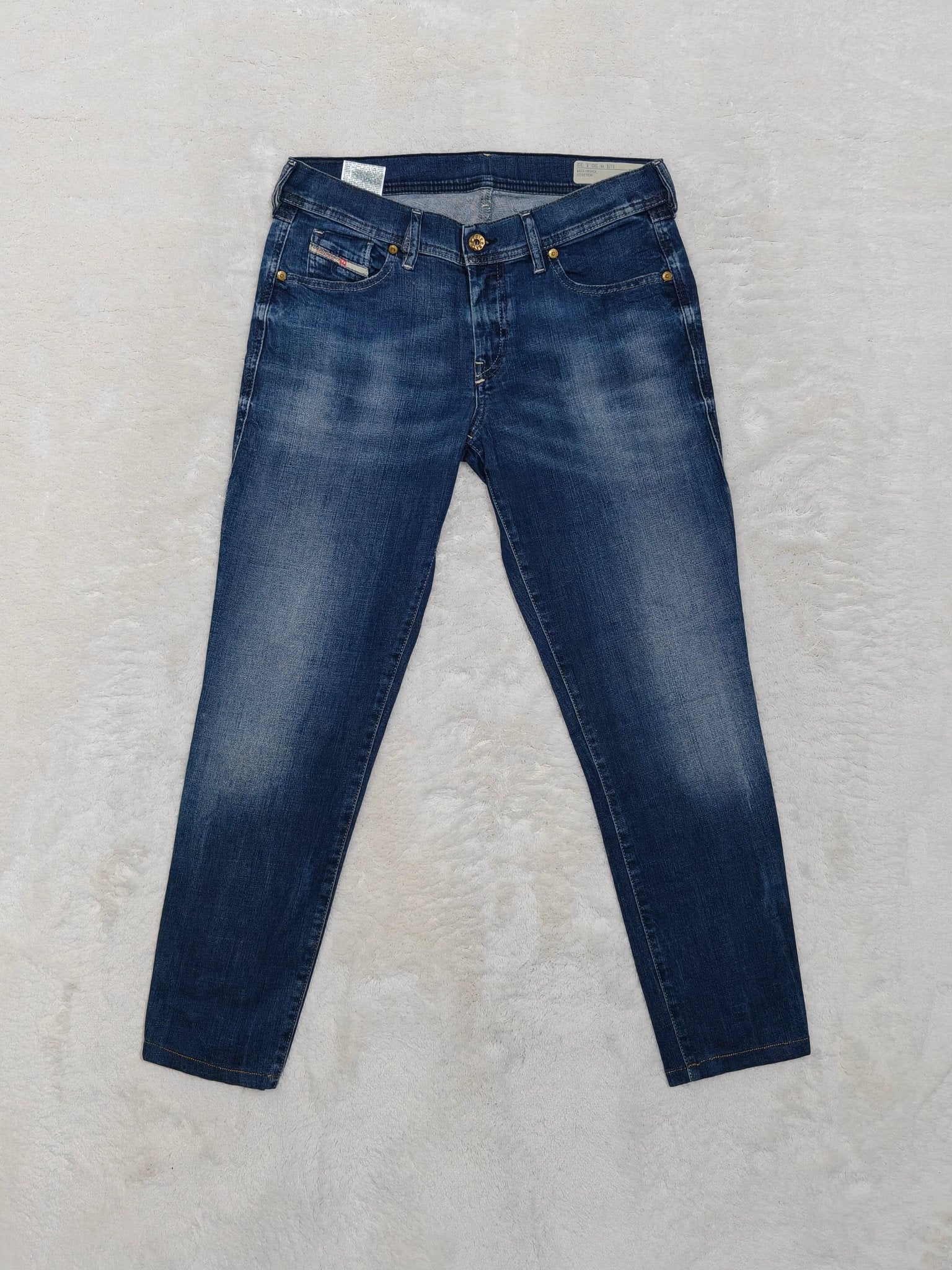 Women Diesel Francy Blue Wash 0836X Relaxed Skinny W30 L28 (EU 40/L) Jeans