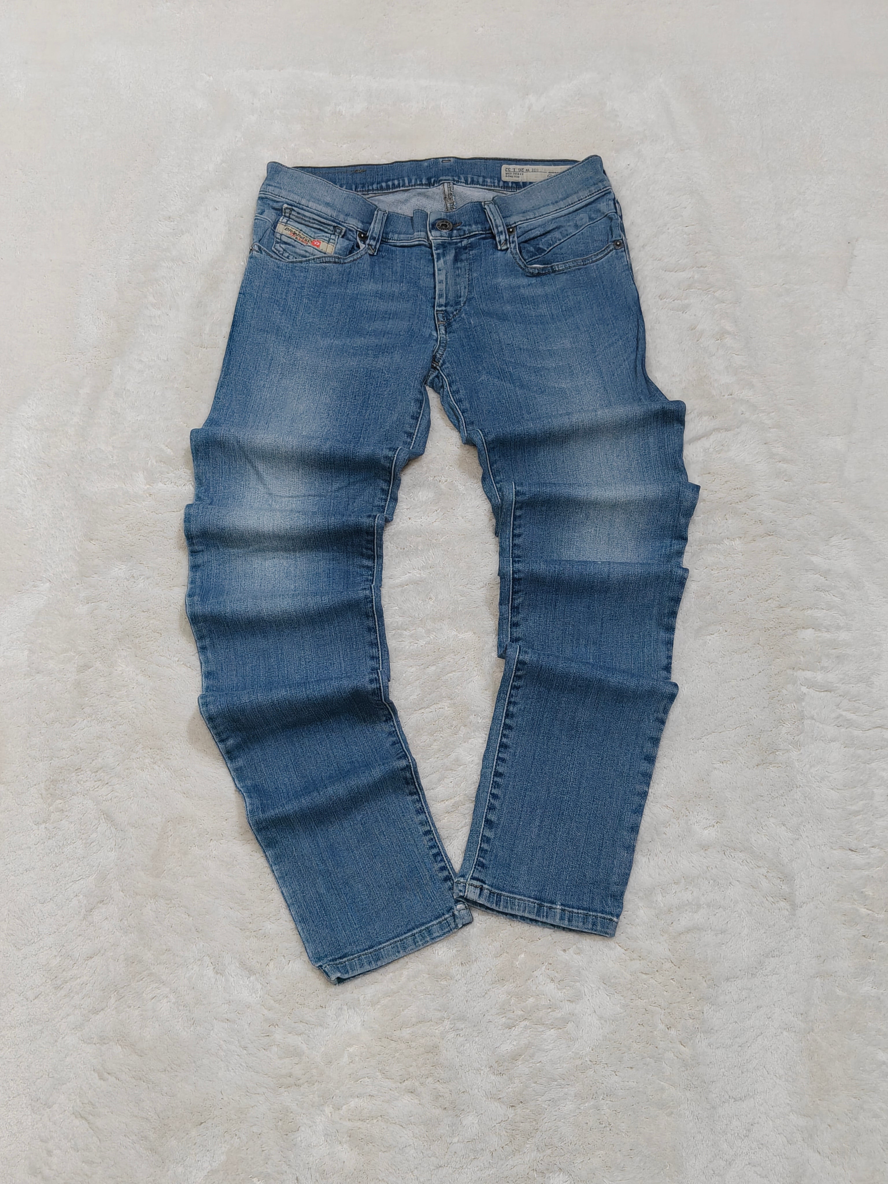 Women Diesel Getlegg Light Blue Wash 0884X Slim Skinny W26 L32 (EU 36/S) Jeans