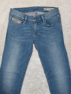 Women Diesel Getlegg Light Blue Wash 0884X Slim Skinny W26 L32 (EU 36/S) Jeans