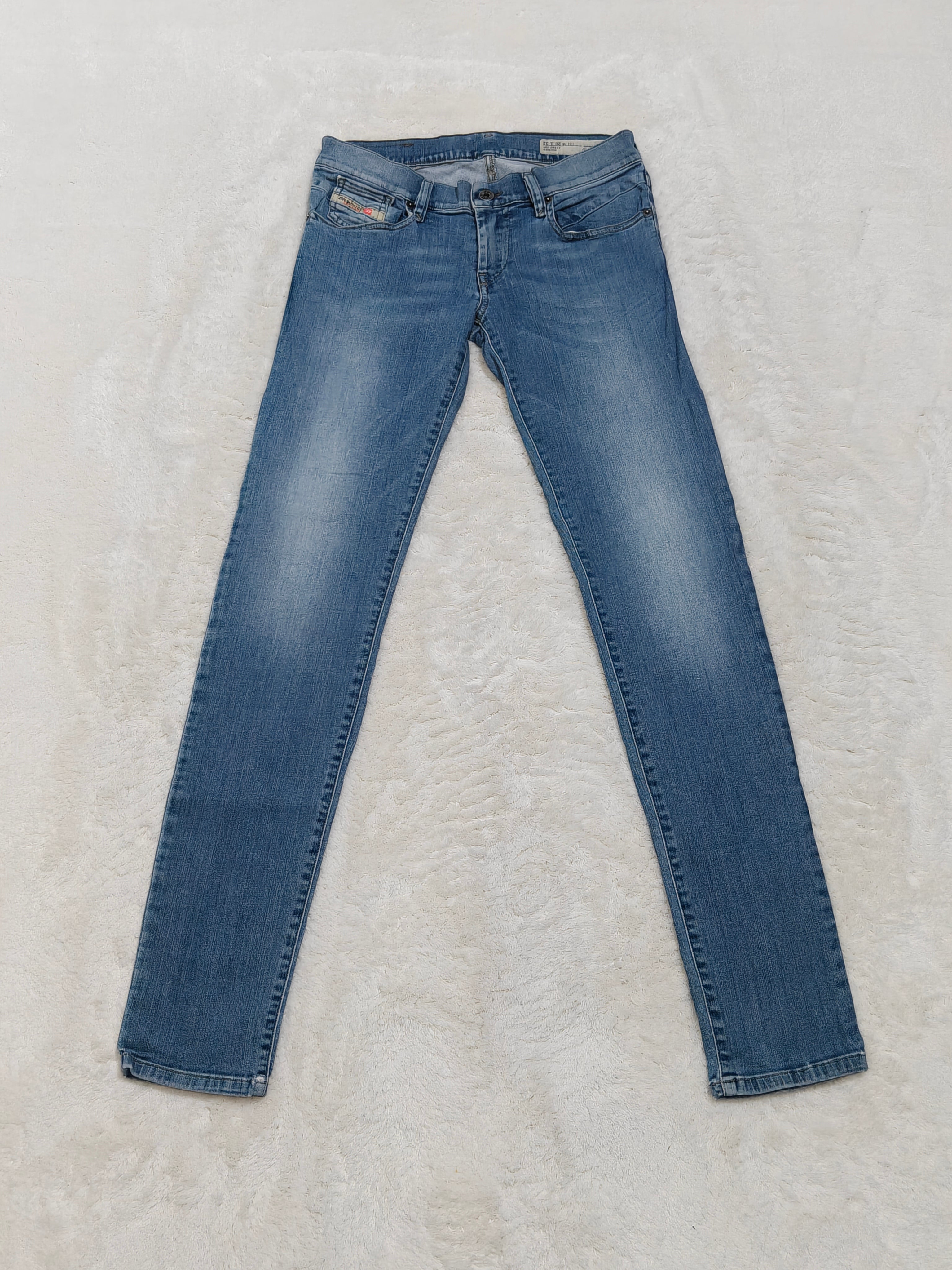 Women Diesel Getlegg Light Blue Wash 0884X Slim Skinny W26 L32 (EU 36/S) Jeans