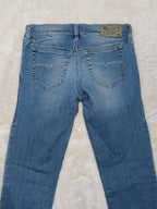 Women Diesel Getlegg Light Blue Wash 0884X Slim Skinny W26 L32 (EU 36/S) Jeans