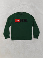 Women Diesel Green Relaxed Fit Sweatshirt (XS)