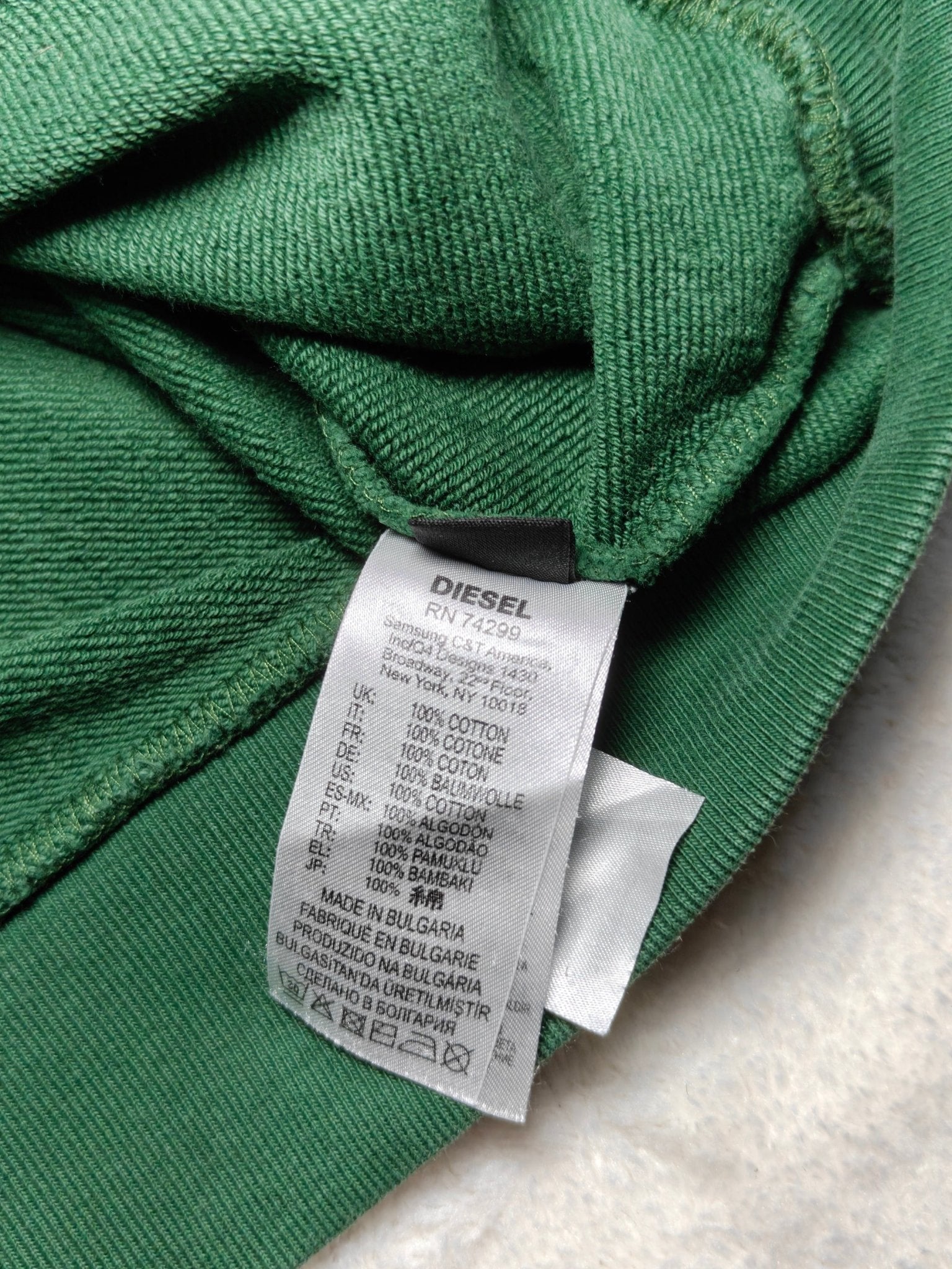 Women Diesel Green Relaxed Fit Sweatshirt (XS)