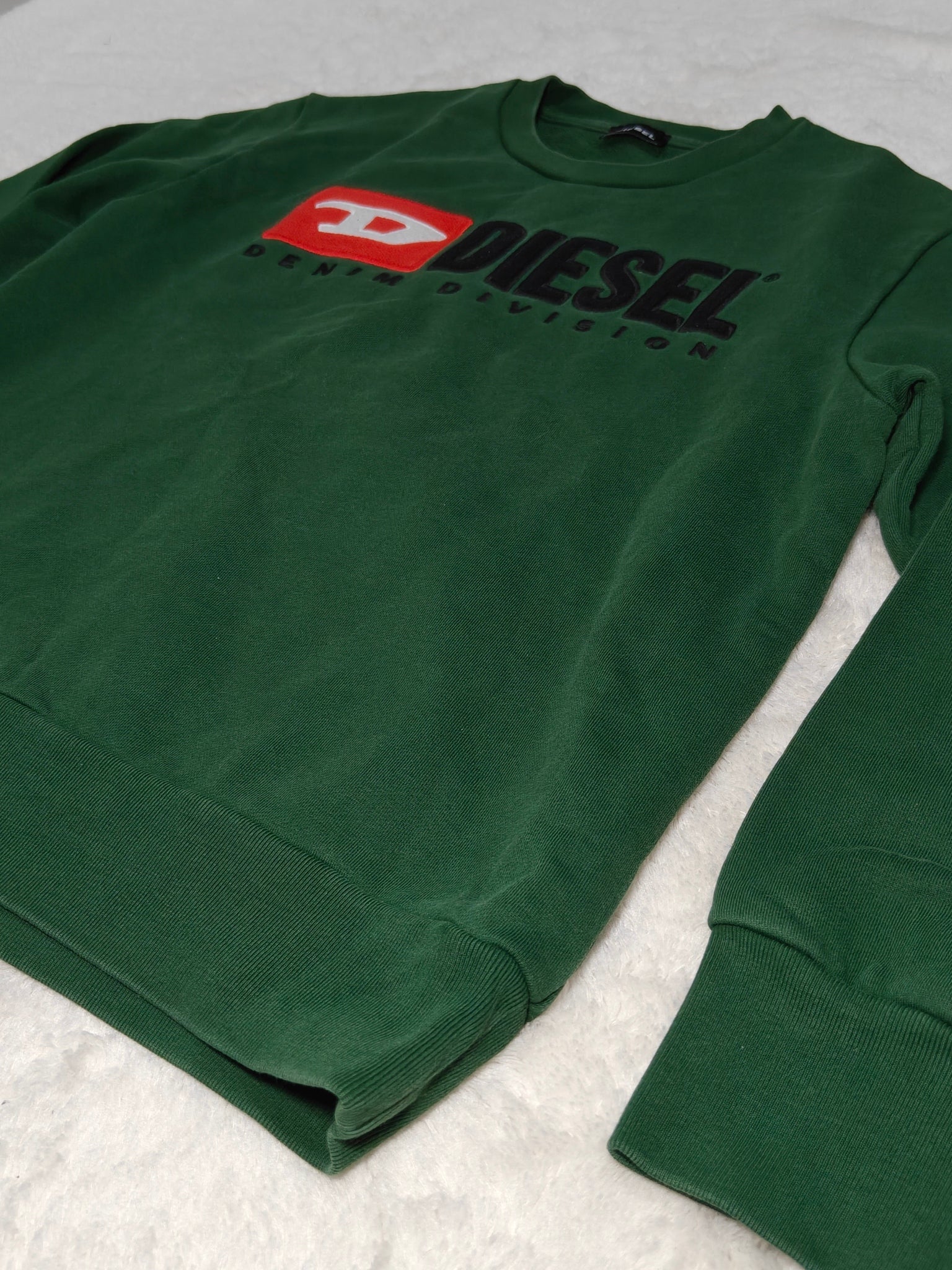 Women Diesel Green Relaxed Fit Sweatshirt (XS)