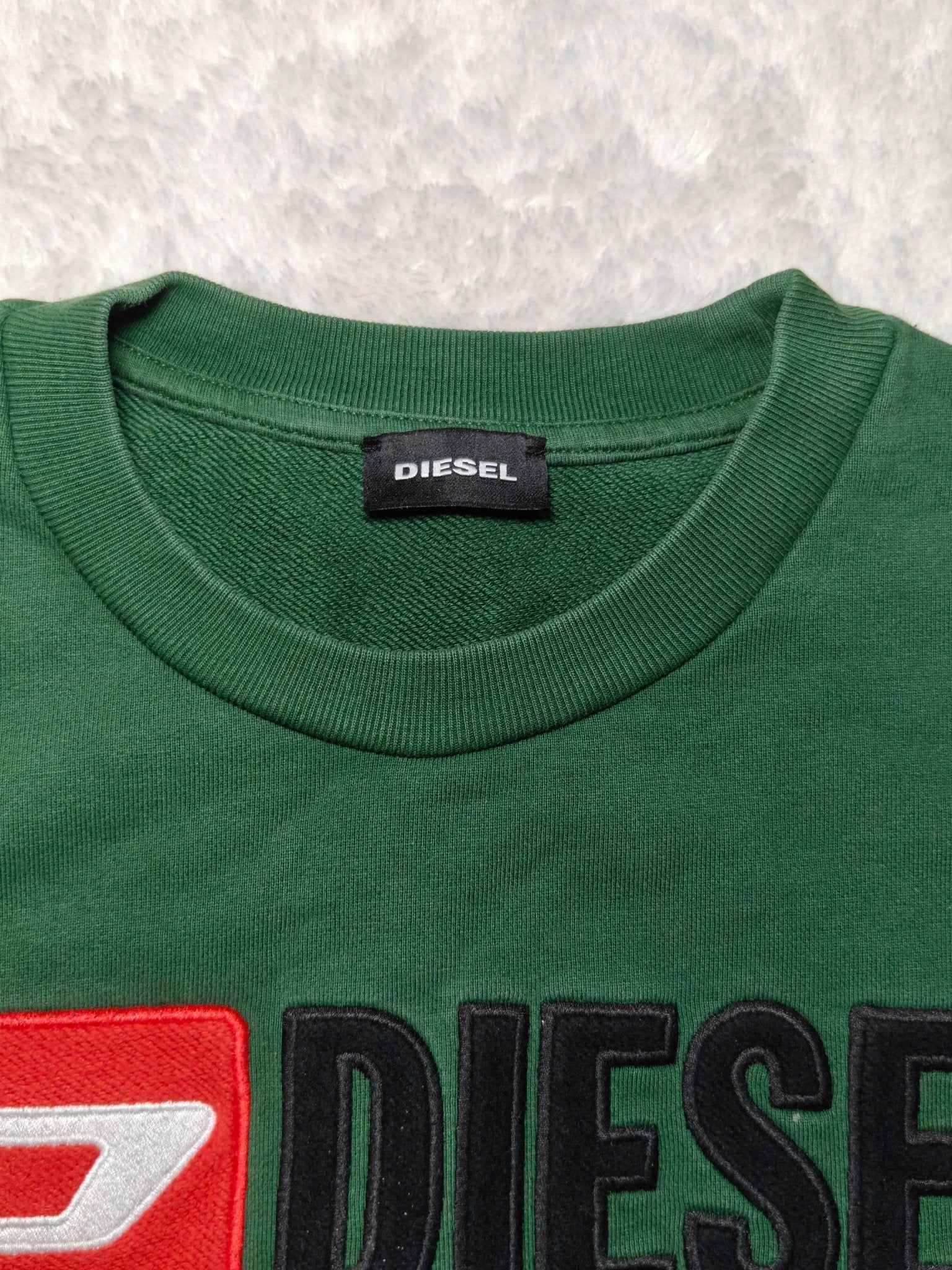 Women Diesel Green Relaxed Fit Sweatshirt (XS)