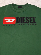 Women Diesel Green Relaxed Fit Sweatshirt (XS)