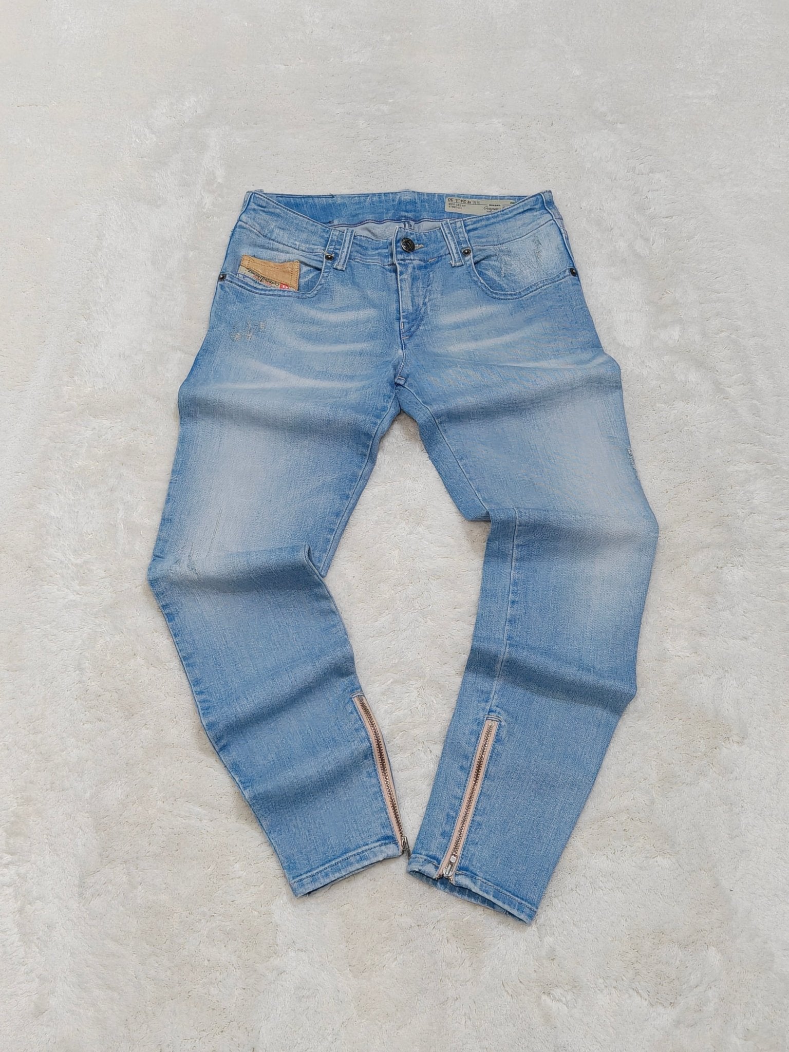 Women Diesel Grupee - Zip Light Blue Skinny W24 L30 (EU 34/XS) Jeans