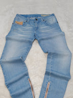 Women Diesel Grupee - Zip Light Blue Skinny W24 L30 (EU 34/XS) Jeans