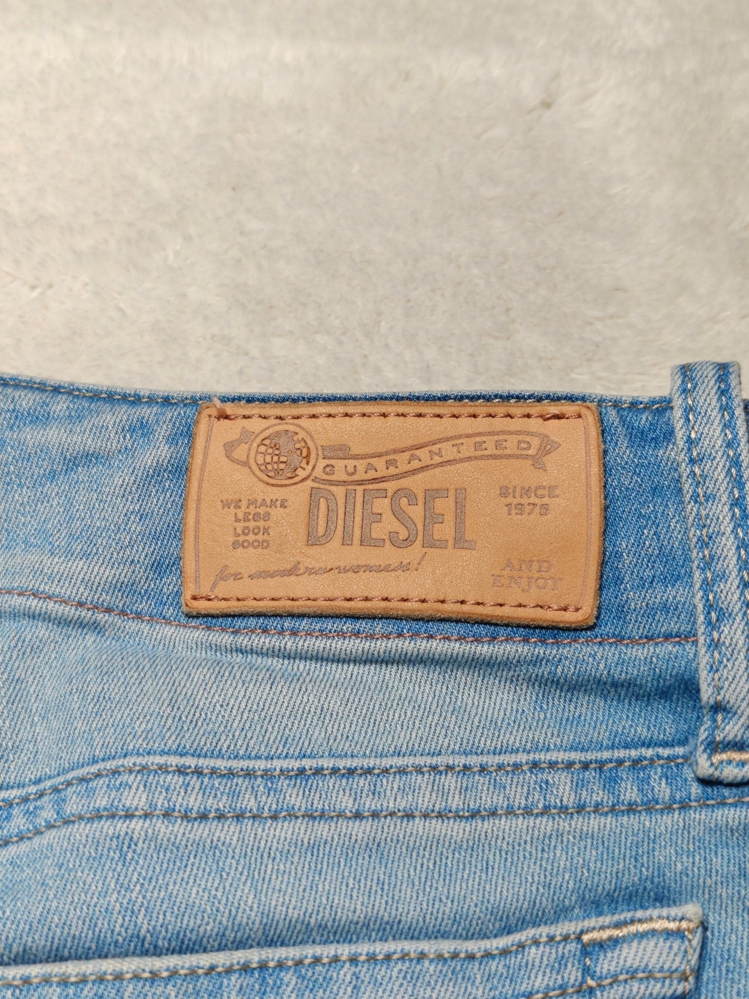 Women Diesel Grupee - Zip Light Blue Skinny W24 L30 (EU 34/XS) Jeans