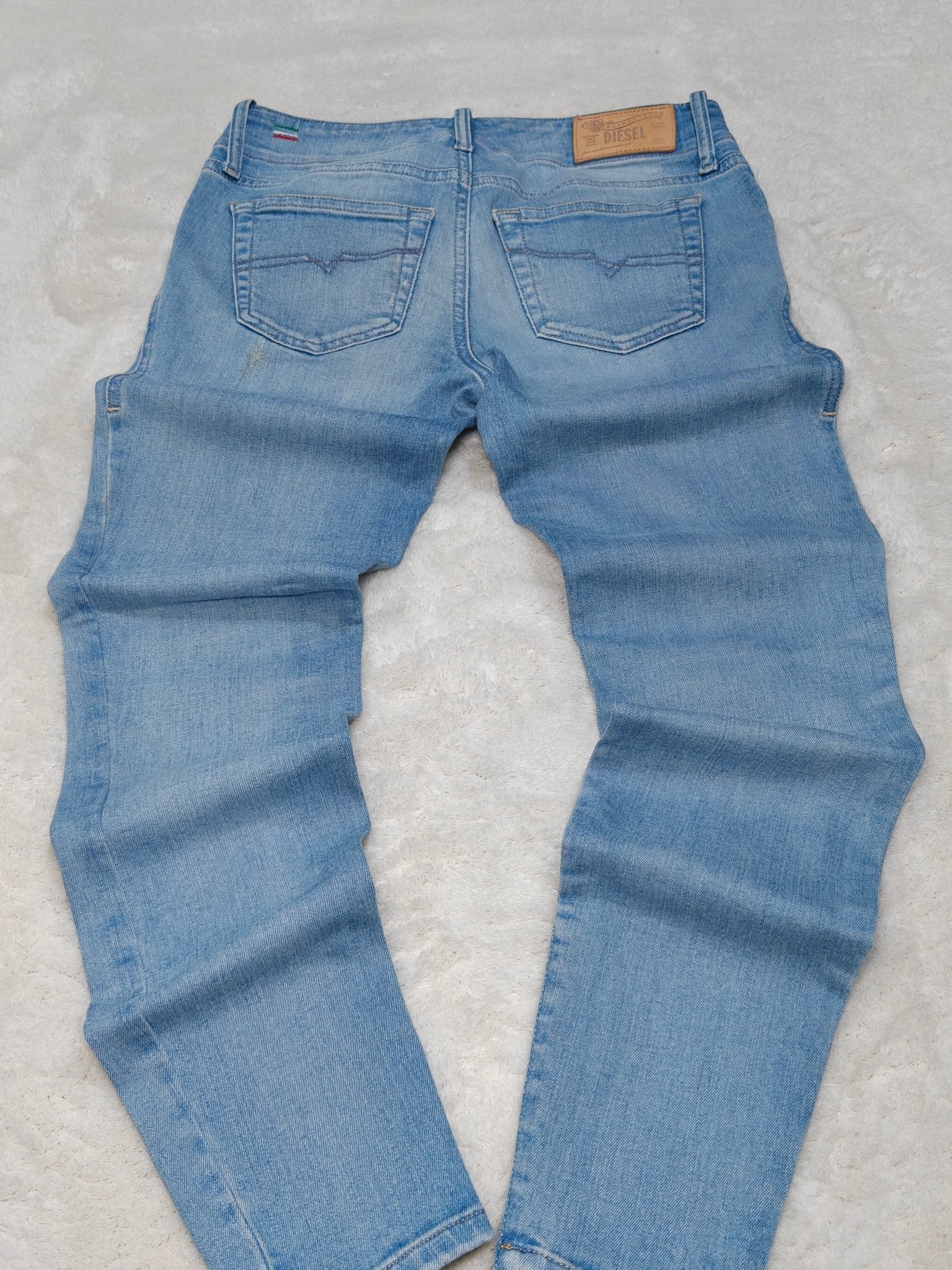 Women Diesel Grupee - Zip Light Blue Skinny W24 L30 (EU 34/XS) Jeans