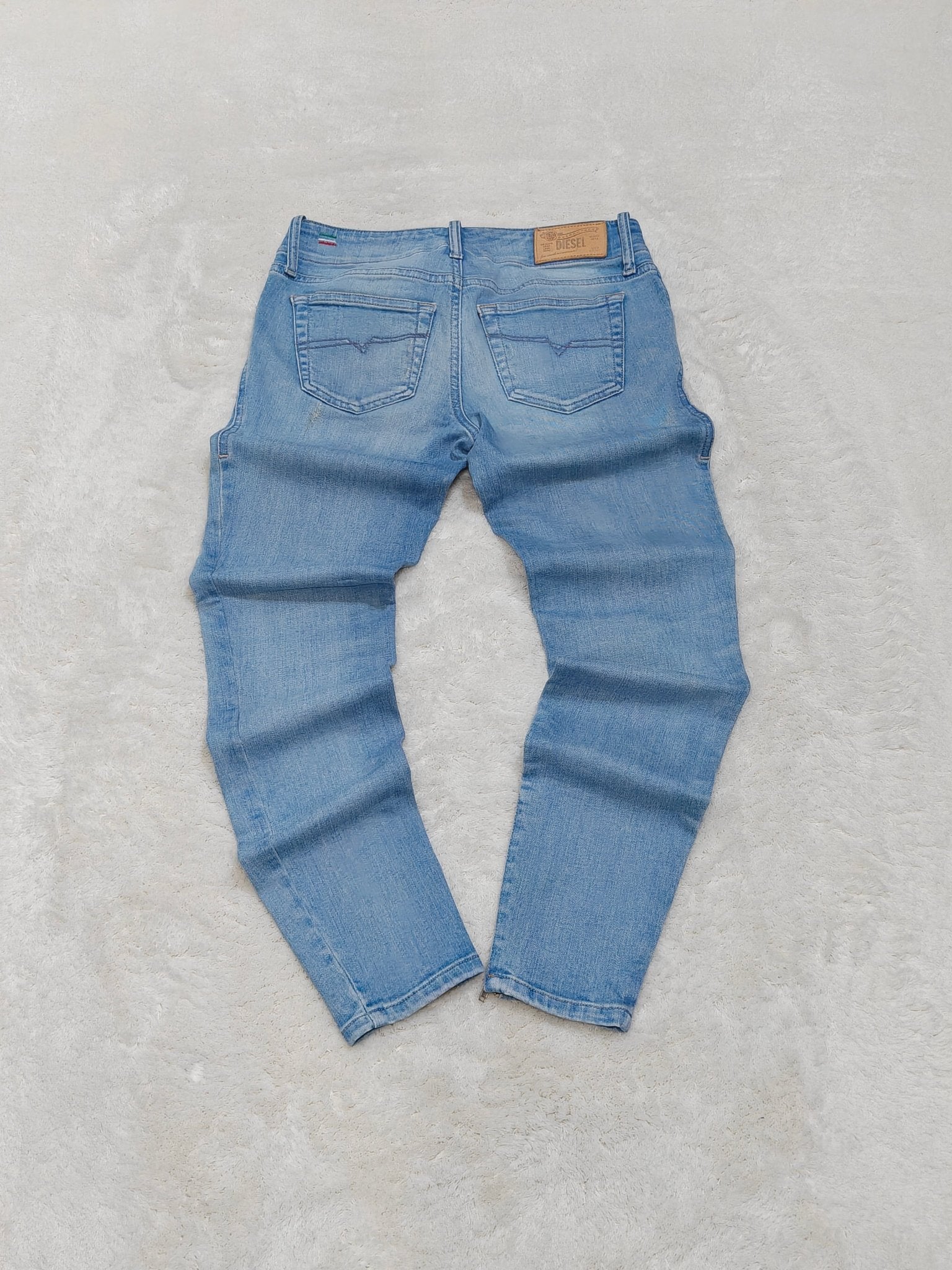 Women Diesel Grupee - Zip Light Blue Skinny W24 L30 (EU 34/XS) Jeans