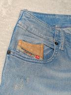Women Diesel Grupee - Zip Light Blue Skinny W24 L30 (EU 34/XS) Jeans