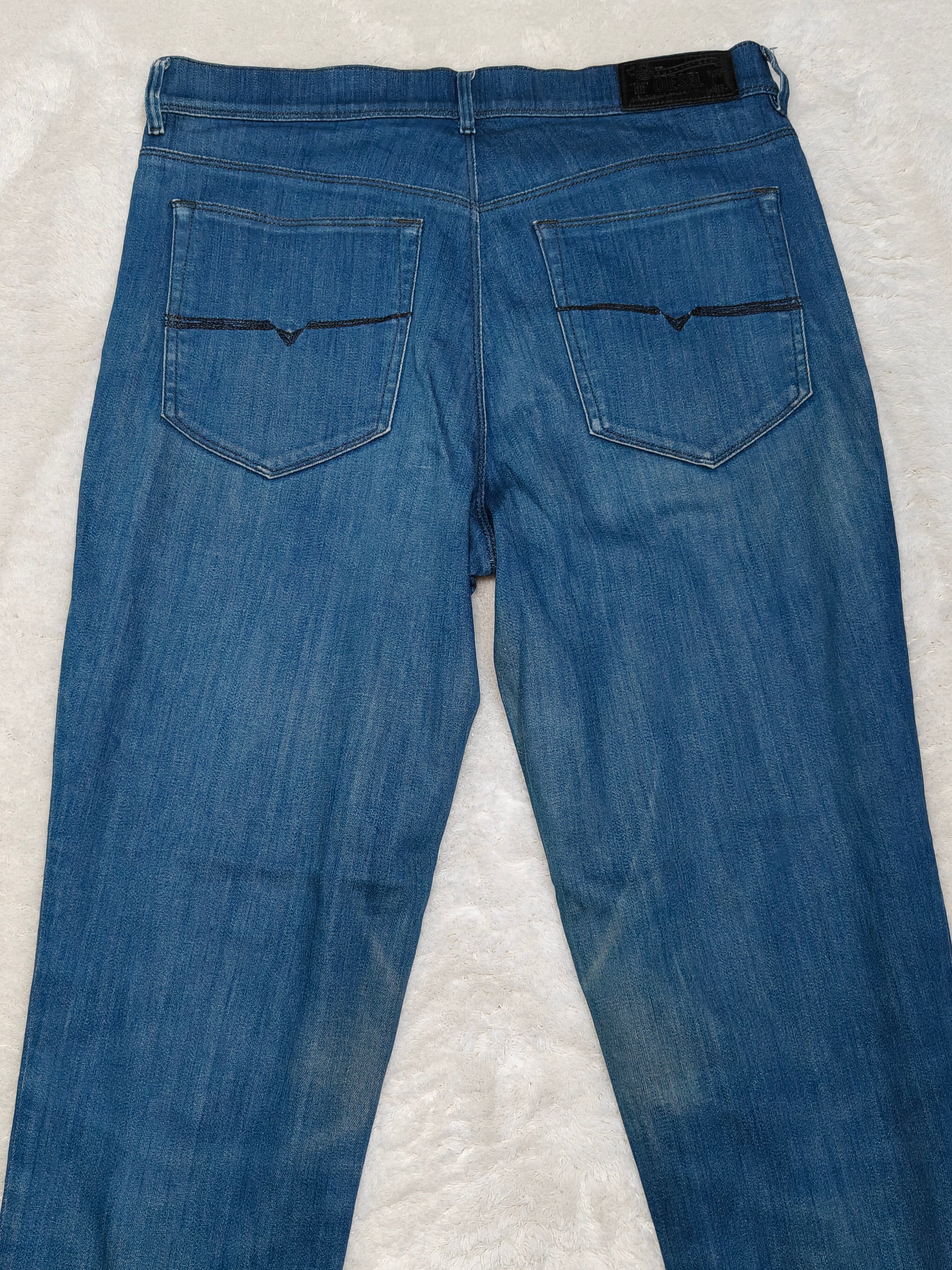 Women Diesel Highkee Blue Wash 0069P Slim Straight High Waist W30 L30 (EU 40/L) Jeans